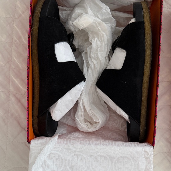 Tory Burch Black Double Strap Sandals - Picture 10 of 10